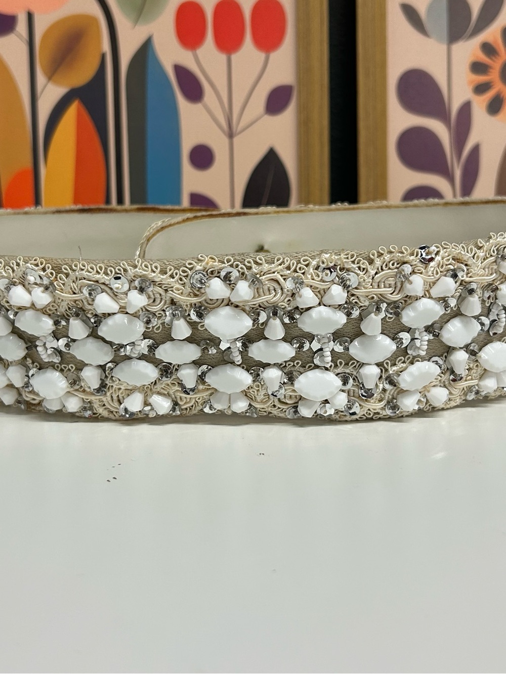Unbelievable! 1960’s Malcolm Starr beaded leather belt in fantastic condition